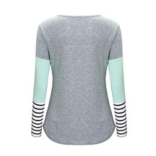 Load image into Gallery viewer, Nursing Stripe Long Sleeve Shirt