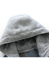 Load image into Gallery viewer, Denim Hooded Jacket