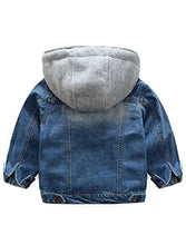 Load image into Gallery viewer, Denim Hooded Jacket