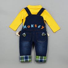 Load image into Gallery viewer, Monkey Overall Pant Set