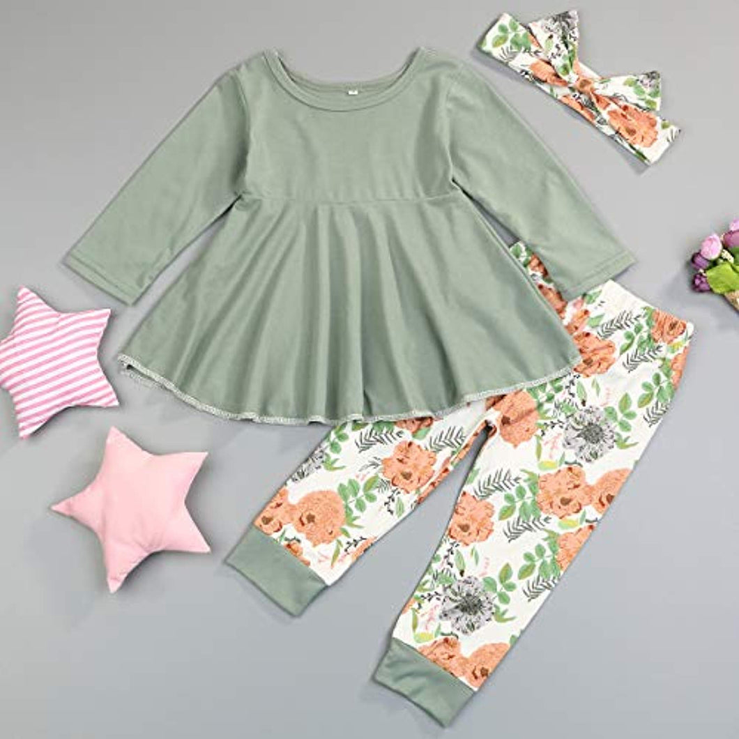 Green Floral Set