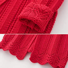 Load image into Gallery viewer, Red Knitted Cardigan Sweater