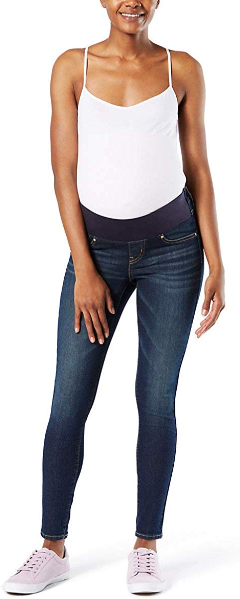 Mid Maternity Jeans Dark Wash