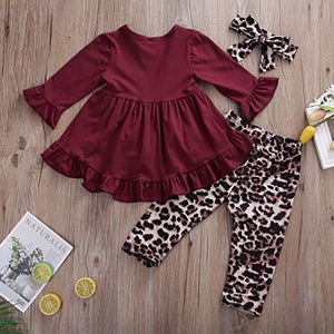 Wine Red & Cheetah Set