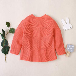 Orange Knitted Cardigan