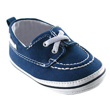 Load image into Gallery viewer, Blue Crib Boat Shoes