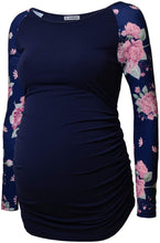 Load image into Gallery viewer, Navy Floral Top