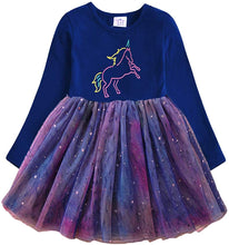 Load image into Gallery viewer, Unicorn Rainbow Dress&#39;s