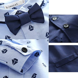 Blue Shirt,Bowtie,Vest and Pant