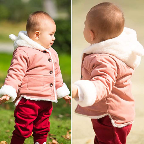 Girl's Fleece Bear Jackets