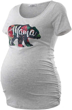 Load image into Gallery viewer, Grey Mama Bear Short Sleeve Shirt