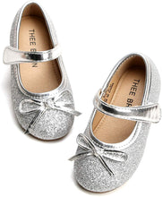 Load image into Gallery viewer, Glitter Bow Flats