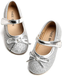 Glitter Bow Flats