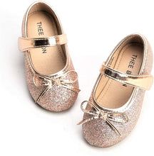 Load image into Gallery viewer, Glitter Bow Flats