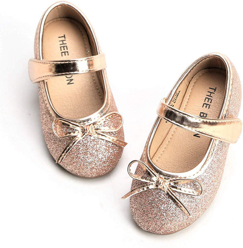 Glitter Bow Flats