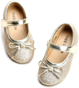 Glitter Bow Flats