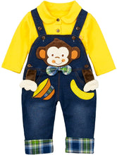 Load image into Gallery viewer, Monkey Overall Pant Set