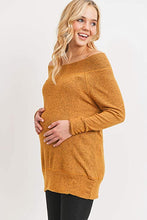 Load image into Gallery viewer, Off Shoulder Maternity Sweaters