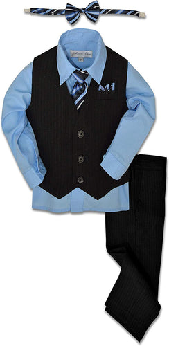 Blue Pinstripe Formal Set