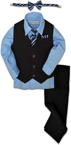 Blue Pinstripe Formal Set